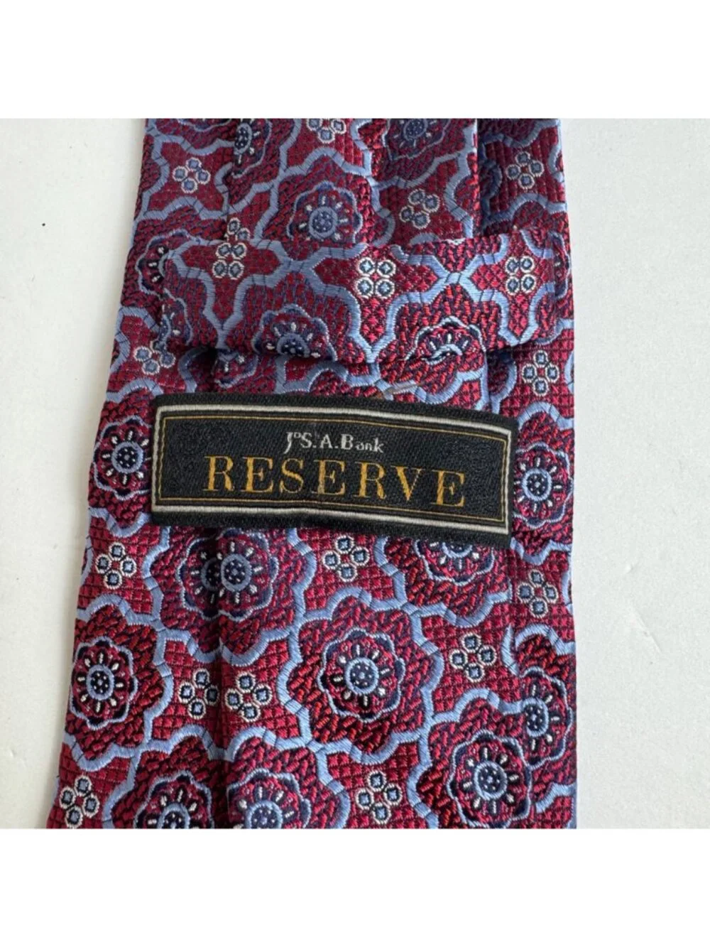 Jos. A. Bank Lot of 2 Reserve Signature Collection 100% Silk Men's Neck Tie Blue